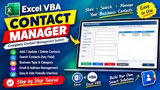 Information Build a Professional Contact Management System in Excel VBA Guide