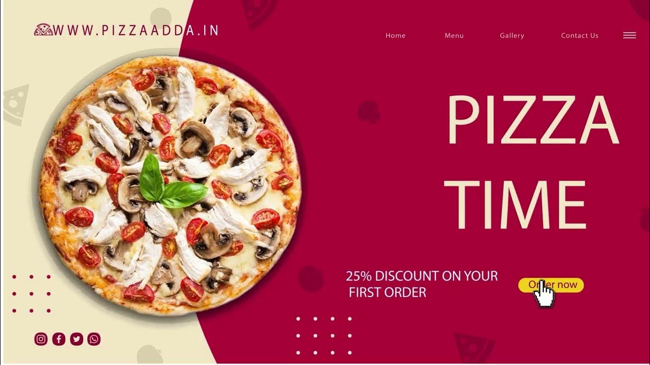 Pizza Adda Ad Motion Graphics YouTube