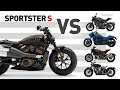 Harley-Davidson Sportster S. VS Triumph Bobber, Indian FTR S, Honda CB1000R, Suzuki M109R