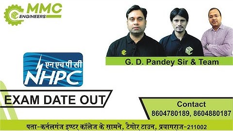 #NHPCJEExamDate2022 #NHPCJEExamDate #NHPCJE2022 NHPC JE Exam Date 2022 | NHPC JE Recruitment 2022