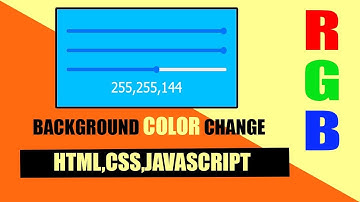 RGB Background Color Change In CSS In HINDI.