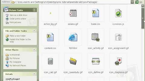 eXe tutorial 1: Creating a project.