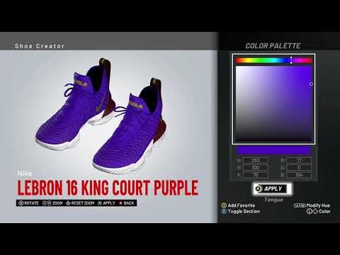 nike lebron 16 court purple