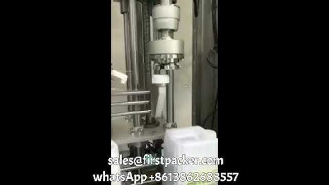 AUTOMATIC 10KG JERRY CAN SCREW CAPPING MACHINE(20KG BUCKET LID TIGTHEN CAPPER)