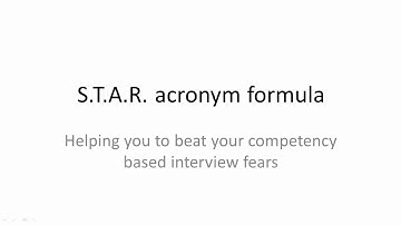 Competency based interview star method