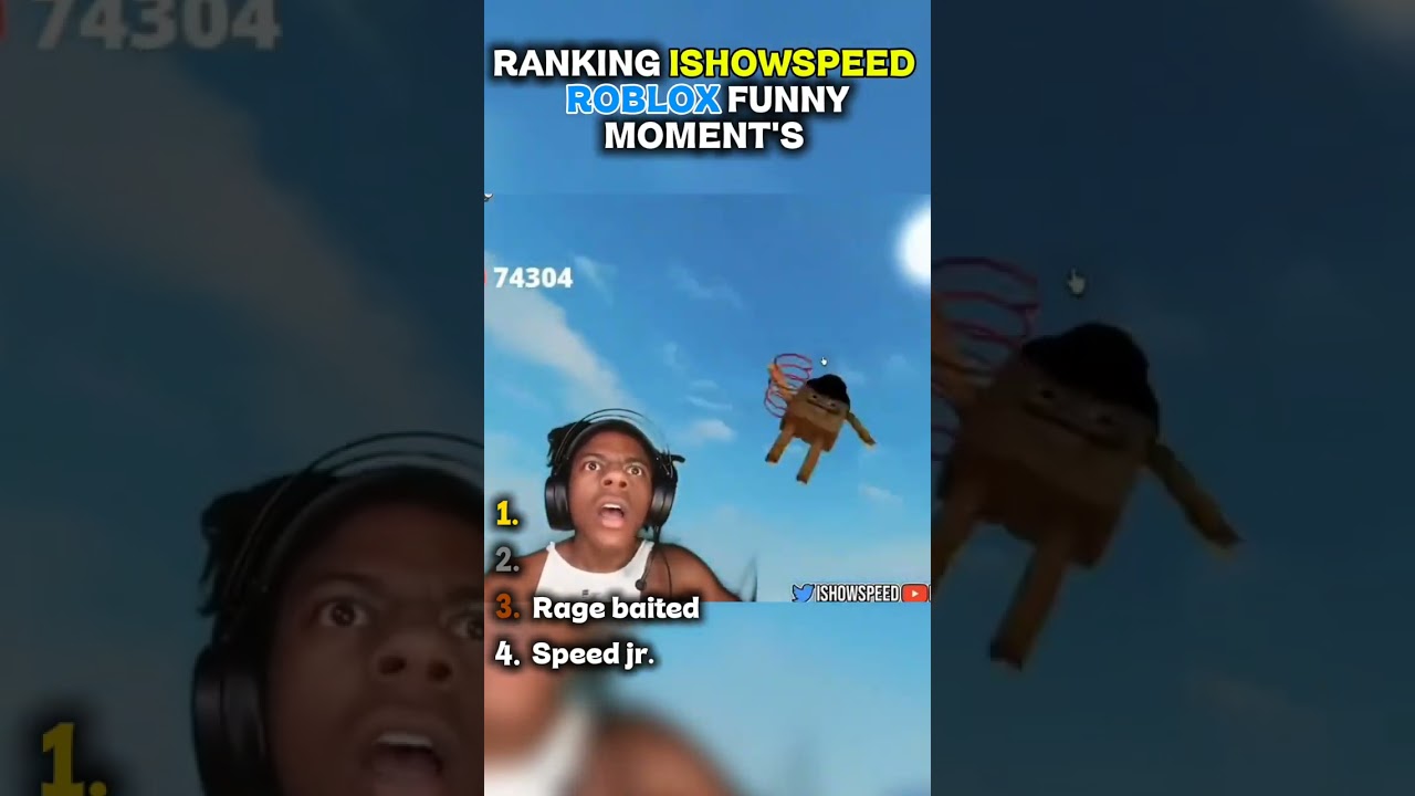 Top 4 most funniest Ishowspeed playing roblox moments😂🔥