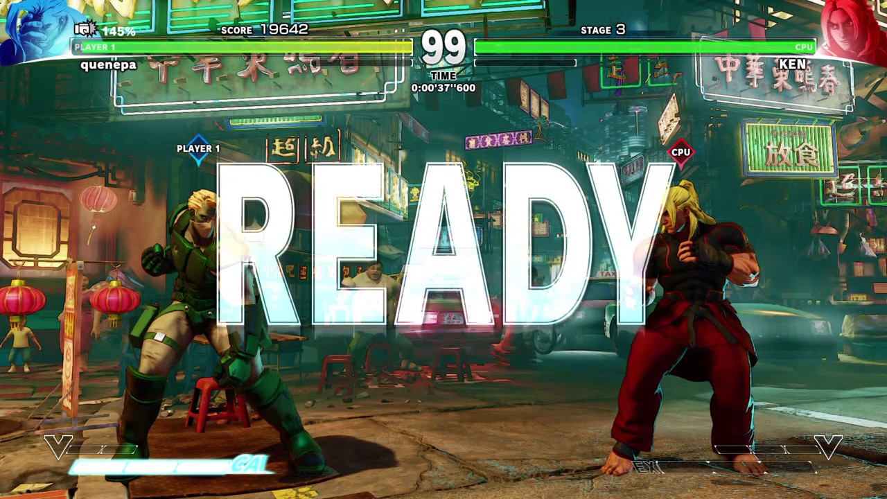 SFV Survival mode hard setups with most of the cast, easy fight money
