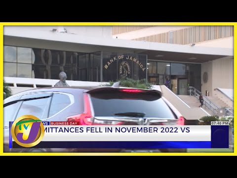 Net Remittances Fell in November 2022 vs 2021 | TVJ Business Day
