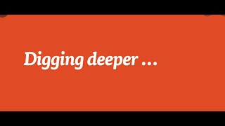 Digging Deeper Sunday school week 4