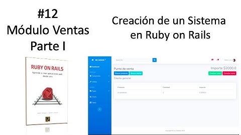 Módulo Ventas 1 | Creación de un sistema administrativo en Ruby on Rails
