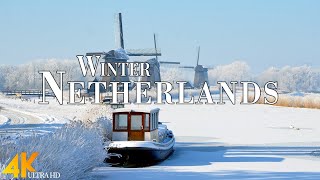 Winter Netherlands 4k Ultra Hd  Stunning Footage Scenic Relaxation Film With Calming 