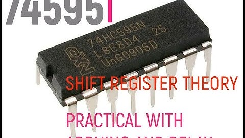 74595 Shift Register | Theory and Practical with Arduino | Driving a 8 channel Relay with 3 GPIO