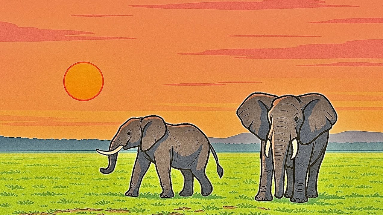 Elephant on (Savannah life)￼