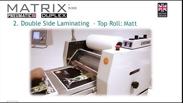 Matrix MX-370DP & Matrix MX-530DP Duplex Digital Laminators Demonstration Video