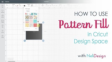 How to upload new patterns and use Pattern fill in Cricut Design Space
