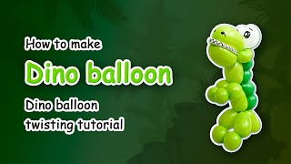 How to make a Dino 🐉 Balloon | Dino Balloon twisting tutorial