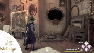 Hogwarts Legacy - The South Wing Clock Tower Courtyard Butterfly Moth Mirror Solution & Location