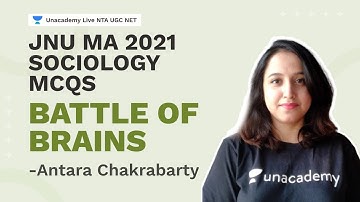 Battle of Brains MCQs: JNU MA 2021 Sociology Part I | Antara Chakrabarty | NTA UGC NET