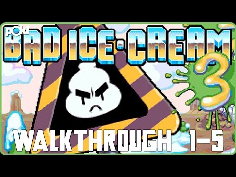 Icey Cold! Bad Ice Cream 3, Levels 1-5 Poki Walkthrough 