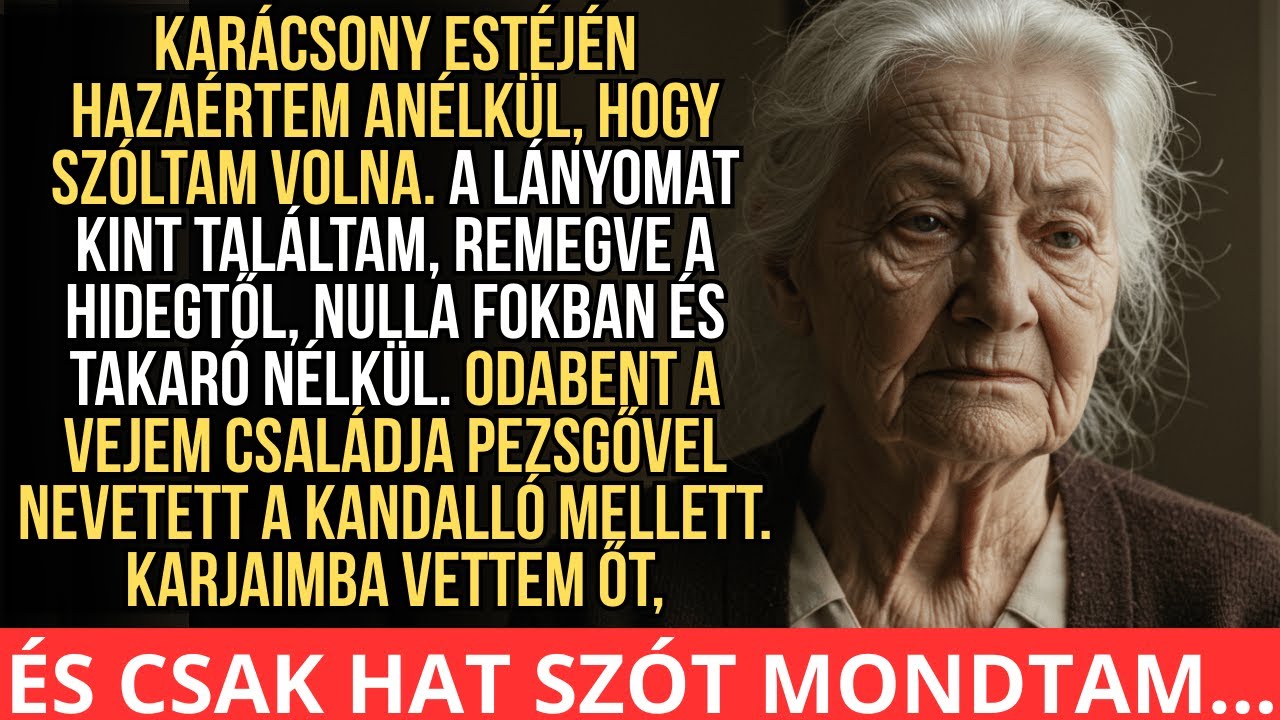 Karácsonykor remegve találtam a lányomat, miközben a vejem családja a kandallónál nevetett…