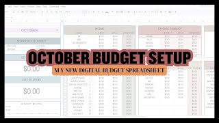 OCTOBER BUDGET SETUP| MONTHLY BUDGET| HOW I BUDGET OUR MONTHLY INCOME| TAYLORBUDGETS