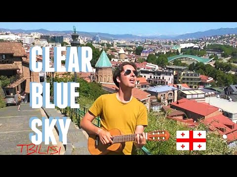 Clear Blue Sky (original song) | Live in Old Tbilisi, Narikala | Trip to Georgia, Part 26