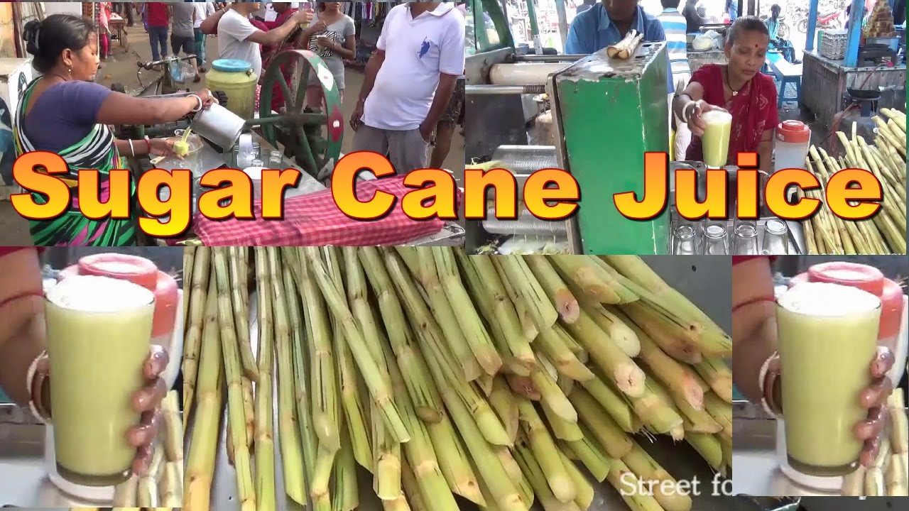 Sugar Cane Juice - Tasty & Healthy Juice - Street Food India Kolkata - Bengali Street Food | Indian Food Loves You