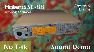 Roland SC-88 Sound Demo