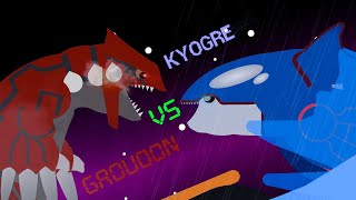 Kyogre vs Groudon | short sticknodes pokemon animation 