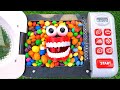 Satisfying Video l Mixing Rainbow Candy with Magic Balls Slime & Nails Polish Cutting ASMR