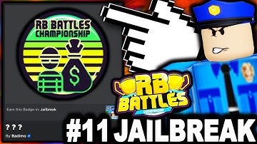 ROBLOX BATTLES! HOW TO GET THE "? ? ? Challenge" BADGE FROM Jailbreak! (RB BATTLES 3)