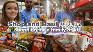 Shopping for a Family of 13 || HUGE SHOP & HAUL || HUGE GROCERY HAUL || Large Family Vlog