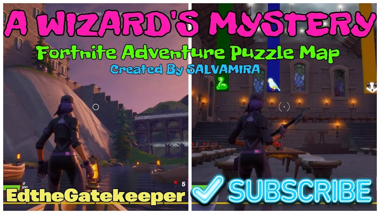 A Wizard's mystery Fortnite adventure puzzle walkthrough |map by SALVAMIRA