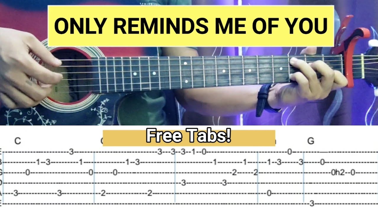 MYMP - Only Reminds Me Of You - Fingerstyle Guitar with Tabs Chords ...