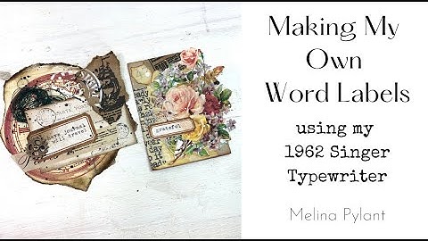 USING A TYPEWRITER IN YOUR JOURNALS | SINGER 1962 | JUNK JOURNALING