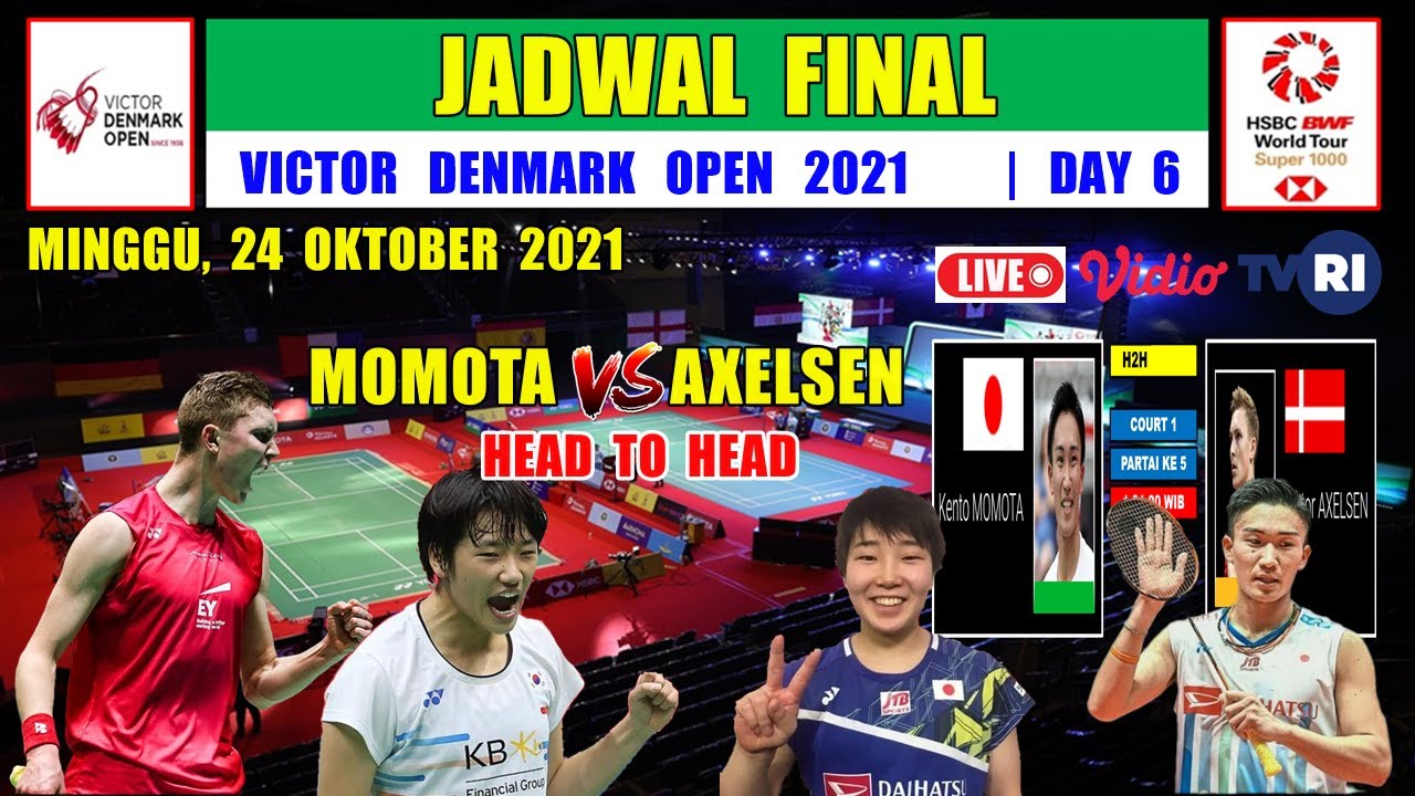 Jadwal final denmark open 2021