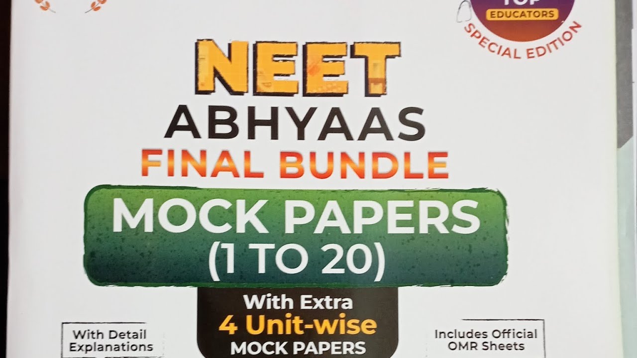 Neet Abhyaas Final Bundle. Mock papers 📄📑 important for neet. opening ...