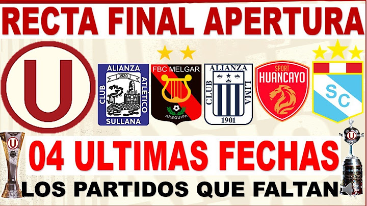 RECTA FINAL TORNEO APERTURA LIGA 1 TE APUESTO 2025