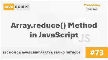 #73 The Array.reduce() Method | Array & String Methods | A Complete Modern JavaScript Course