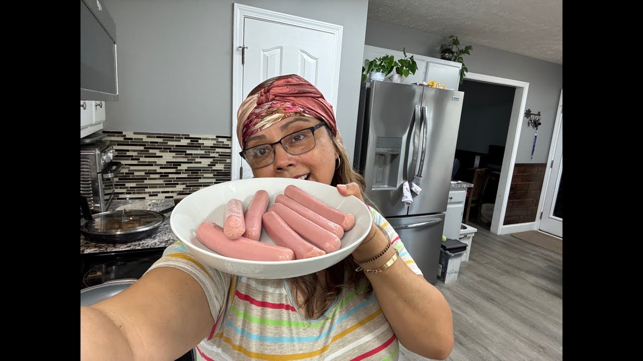 Preparamos una fajita de salchichas