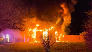 PRE ARRIVAL FULLY INVOLVED STRUCTURE FIRE Lakewood New Jersey 12/14/23