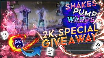 Free After Effects Project File Presets Giveaway | Pumps,Shakes,Pinch,Warp,Transitions & Effects