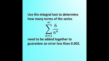 The Integral Test Remainder