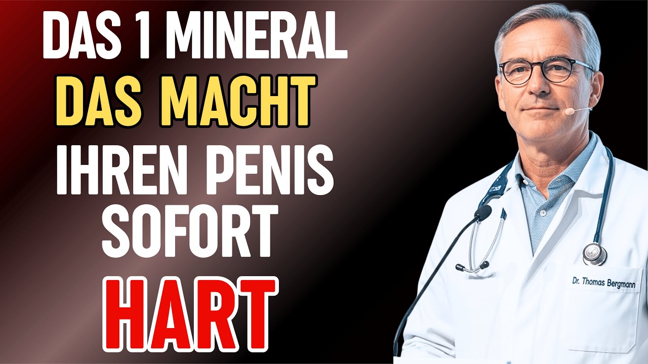 UROLOGE: 1 Mineral vor dem Schlafengehen für Potenz, Energie und Tiefen Schlaf ab 60