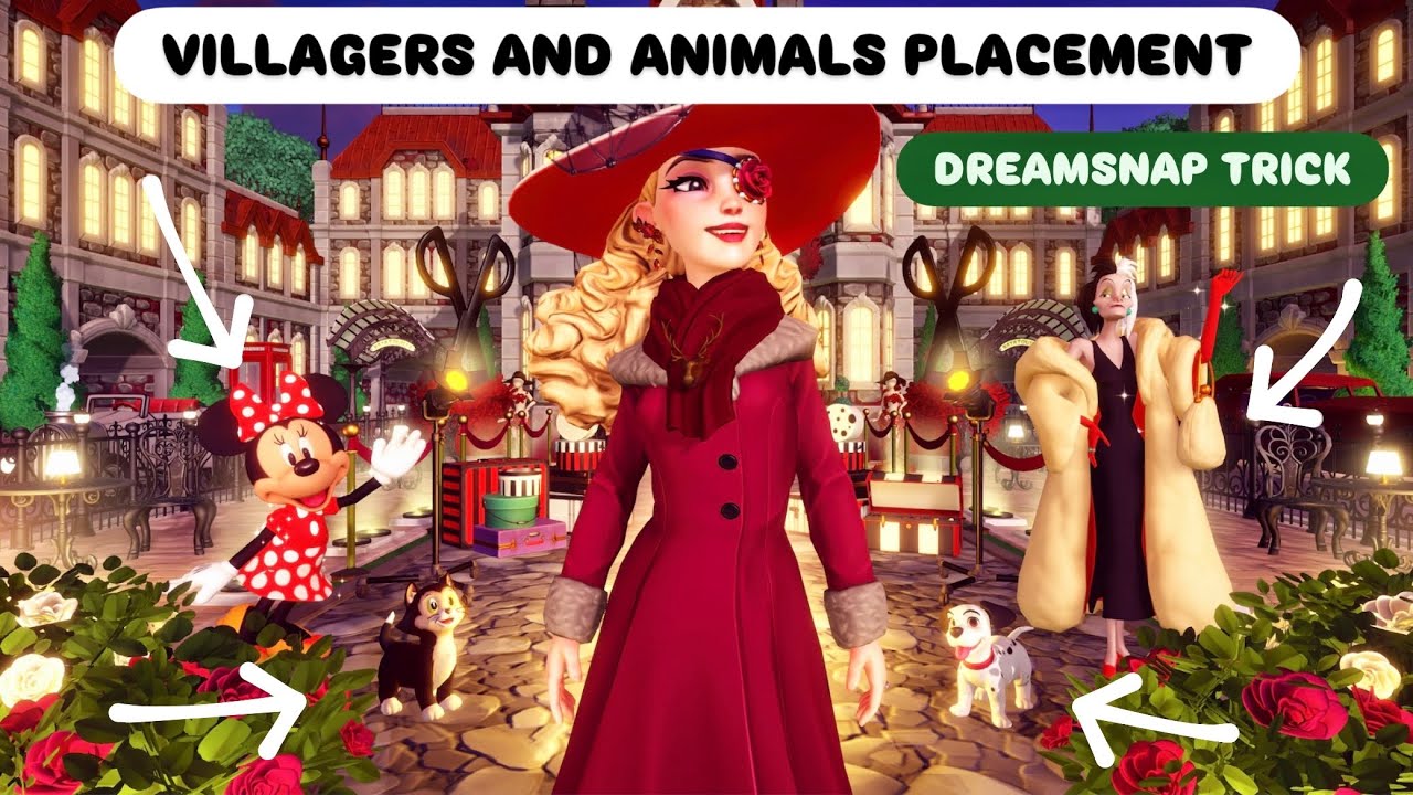 HOW TO PLACE VILLAGERS IN DREAMSNAP. FREEZING ANIMALS ON CONSOLES. DISNEY DREAMLIGHT VALLEY
