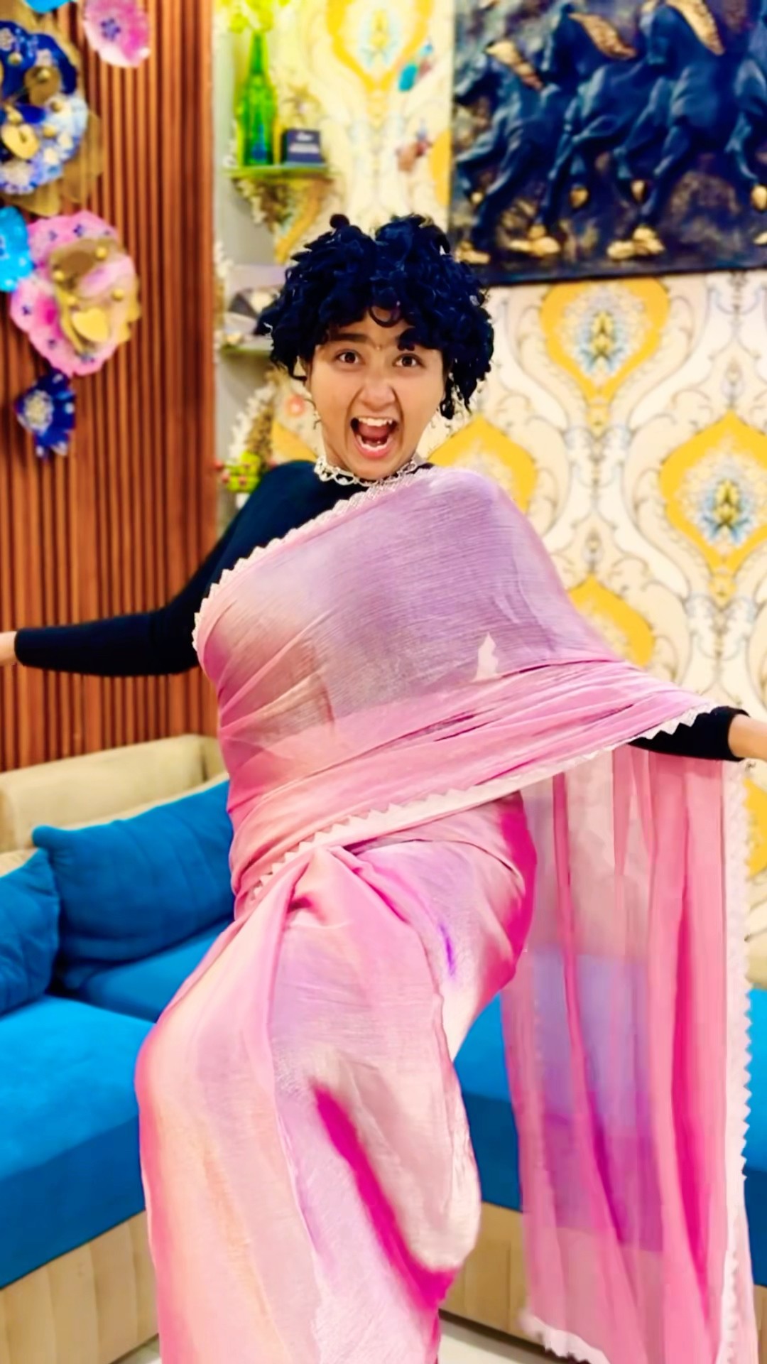 Golu Bana Papa Ki Pari ? Pink Wali Saree Mil Gayi Part 4 #papakipari #shorts #comedy