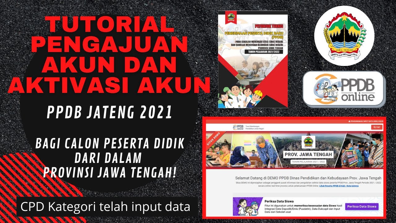 SIMULASI Cara Pengajuan Akun dan Ambil Token Pendaftaran PPDB