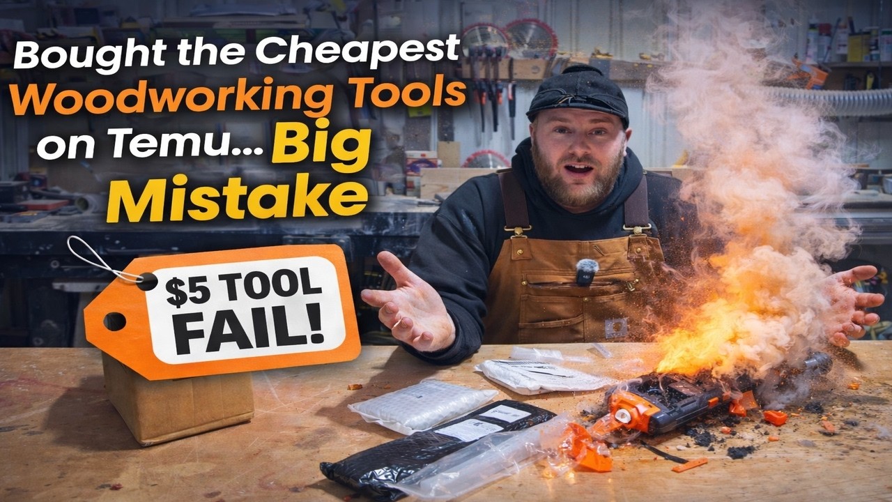 Bought The Cheapest Woodworking Tools on Temu... Big Mistake