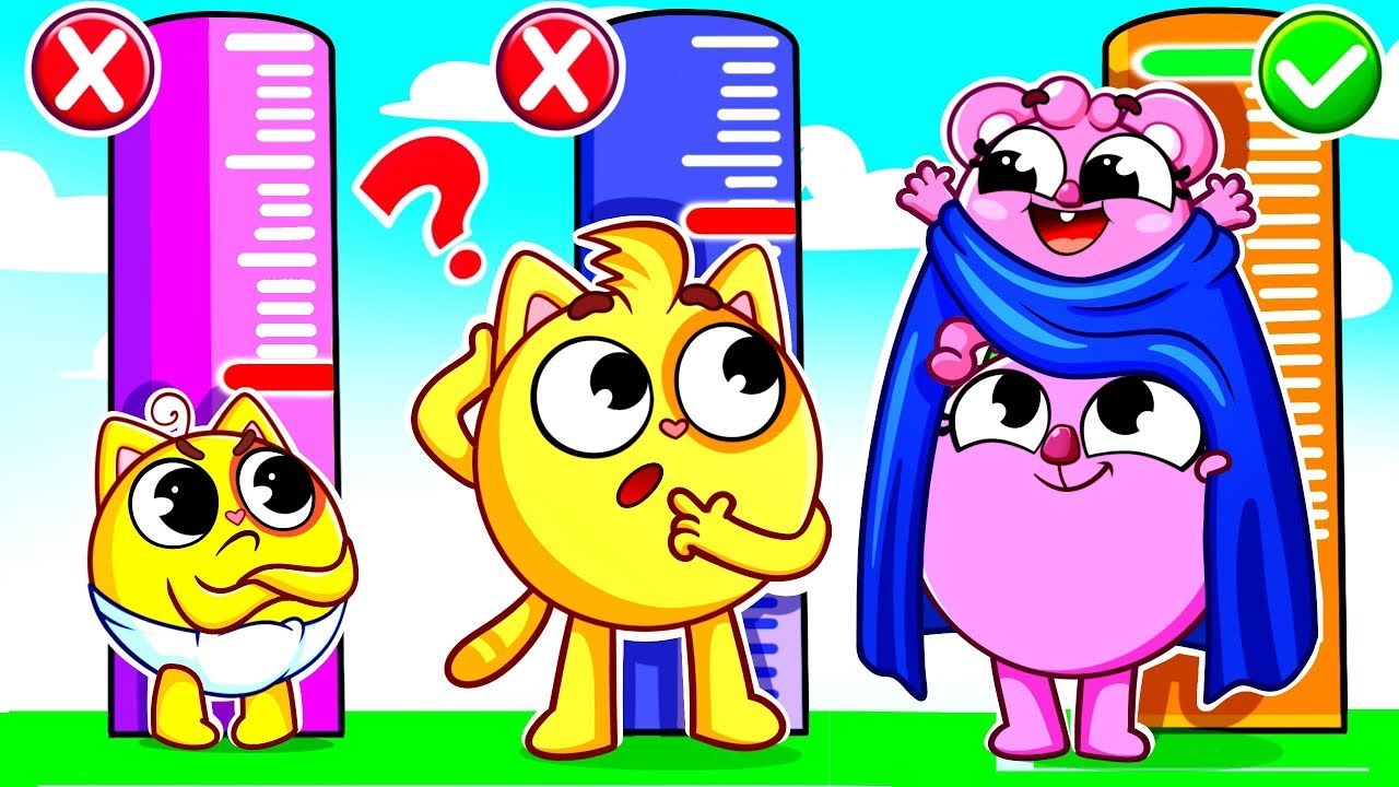 Baby Wants to Be Taller!🌟Cute Height Challenge | Social & Emotional Learning | Kids Songs #cartoon