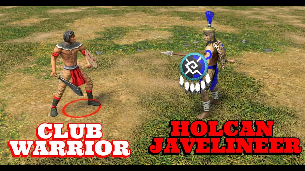 Age of Empires III  Definitive Edition Club warrior vs Holcan javelineer